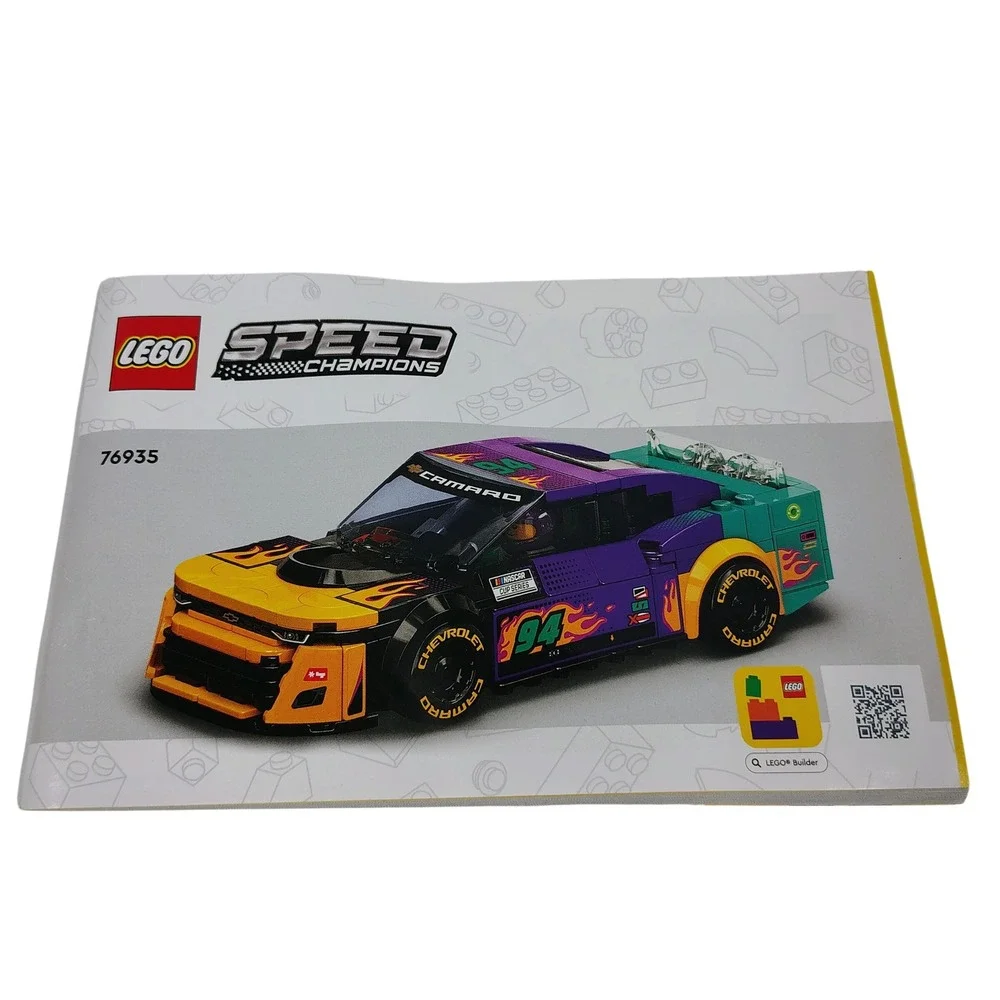 LEGO Speed Champions 76935 NASCAR Next Gen Chevrolet Camaro ZL1 Manual Only